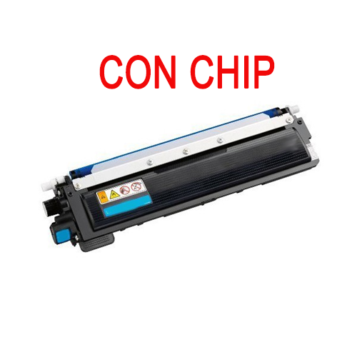 CON CHIP Toner per Brother TN-247 HL-L3210 L3230 L3270 ciano 2300pag.