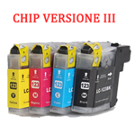 Cartuccia per Brother LC-123 ciano con CHIP VERSIONE III