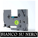 12mmX8m Nastro laminato compatibile per Brother TZe-335 bianco su nero