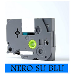 12mmX8m Nastro laminato compatibile per Brother TZe-531 nero su blu