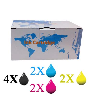 Kit 10 Cartucce per Epson 4XT061 2XT0612 2XT0613 2XT0614