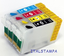 Cartuccia ricaricabile vuota per Epson T1633 magenta con chip autoreset