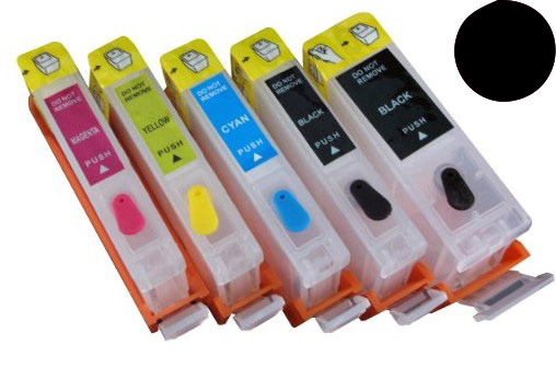 Cartuccia ricaricabile vuota per .Canon PGI-520 nero con chip autoreset