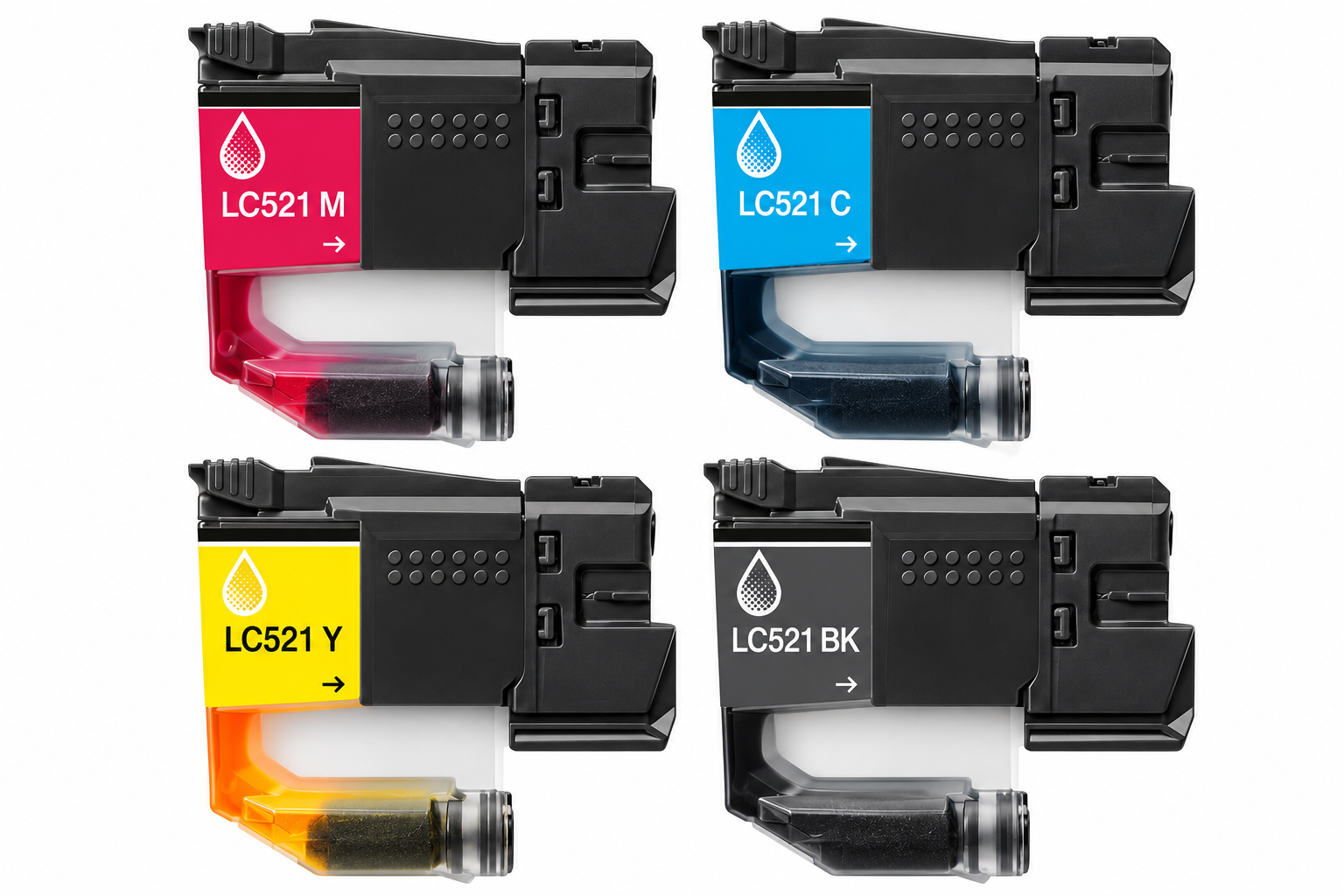 Cartuccia compatibile per Brother LC-521 nero 500pag.